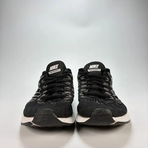 Nike Air Zoom Pegasus 32 Black Running Shoes Lace Up 749340-001 Men's Size 8.5 - Picture 4 of 10